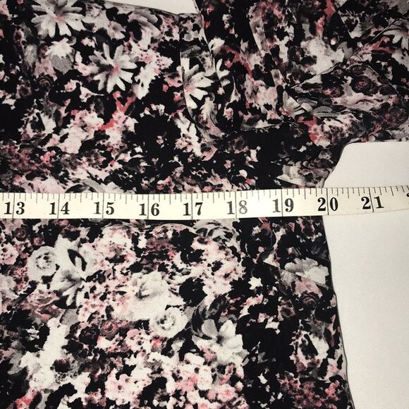 The limited Black Sheer Floral Tunic Top Sz.M Whimsigoth - Picture 11 of 14